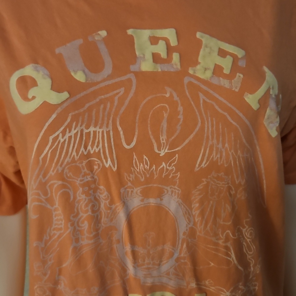 3/$30 AMERICAN EAGLE Peach Queen Band Tour 1975 Oversized T-Shirt - Picture 4 of 11